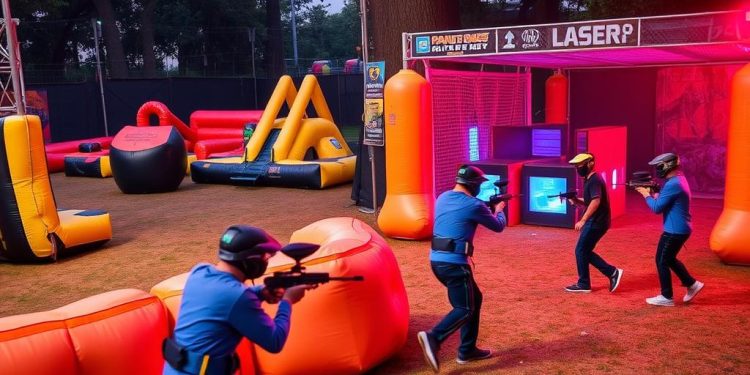Paintball i laser tag